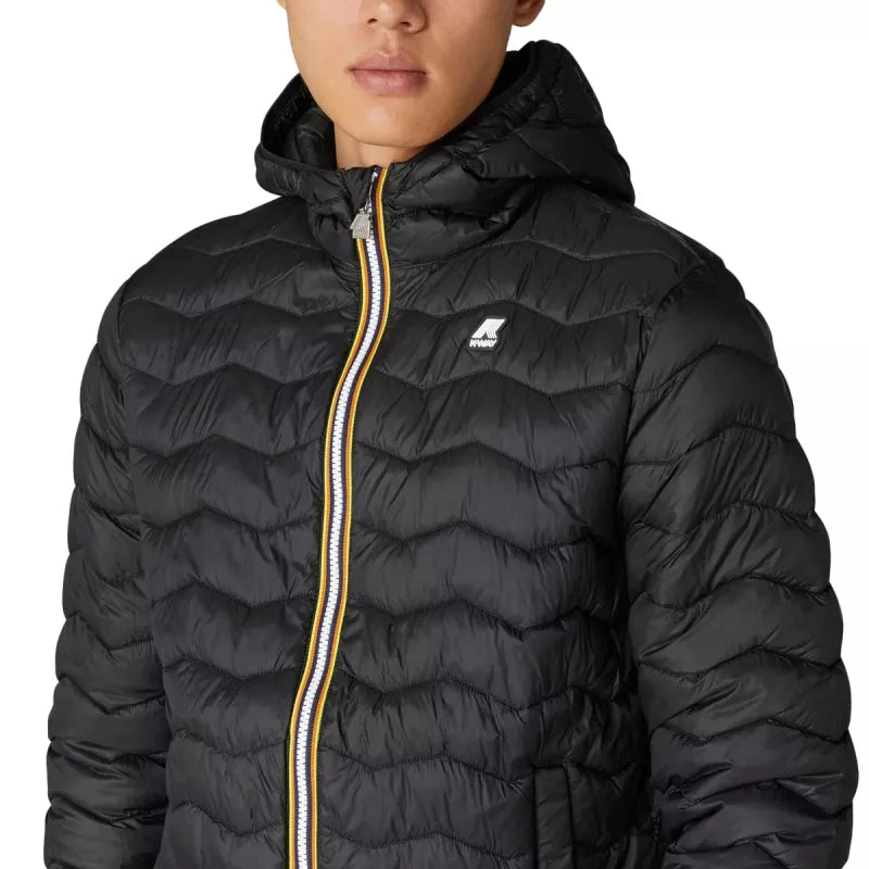 K-Way Jack Eco Warm Hooded Down Jacket - Black