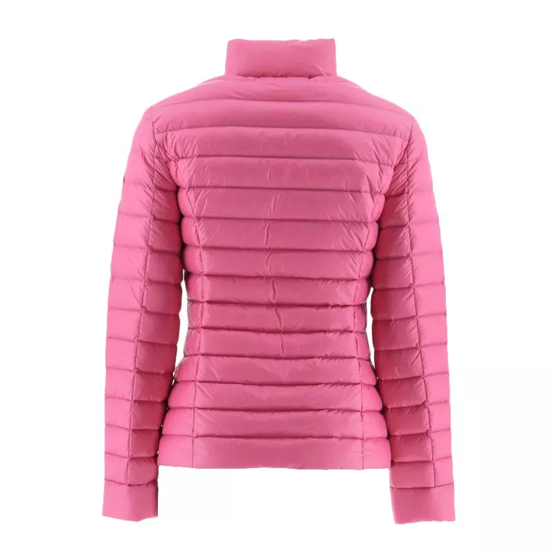 Jott – Down Jacket Cha - Pink - Women, fuchsia pink down jacket, back view, on white background