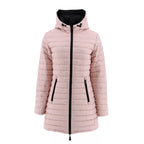 Anorak largo reversible con capucha Moscow - Negro - Mujer