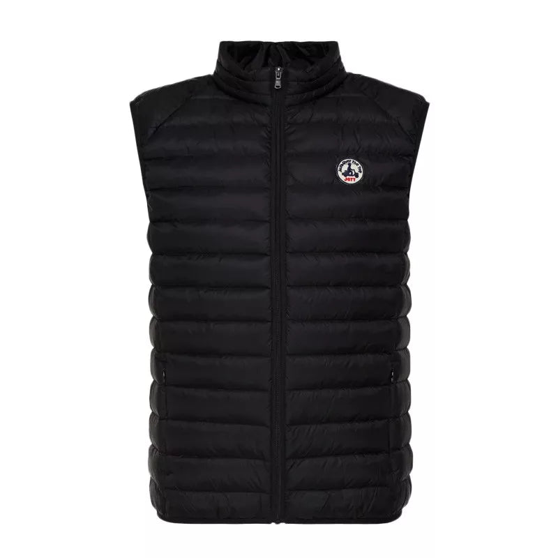 Jott – Doudoune Sans Manches Tom Noos - Noir - Homme, doudoune sans manches noire, vue de face, sur fond blanc