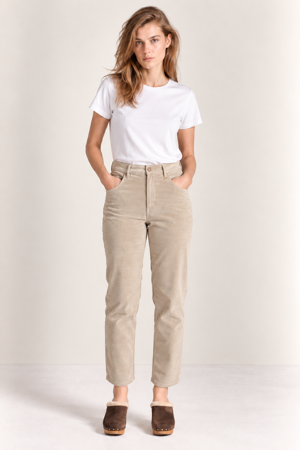 Pantalon Pompidou Tinycord - Ecru