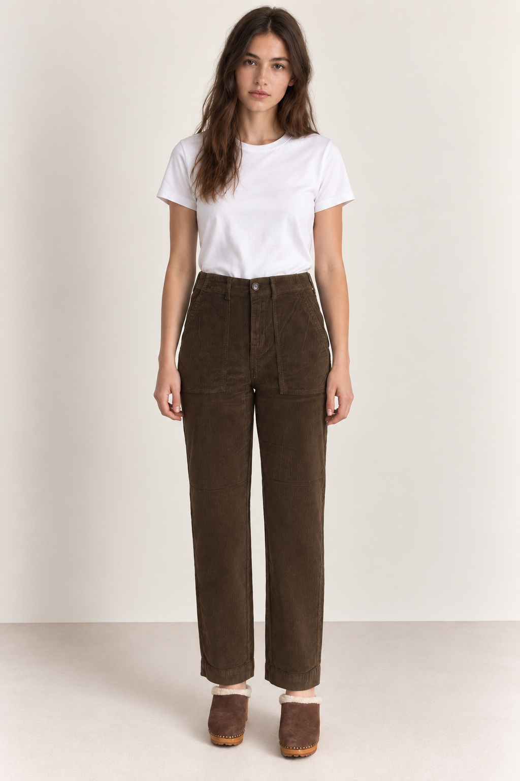Pantalon Penelope Newvelvet - Kaki