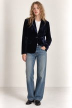 Veste Vernon Flatvelvet - Saphir