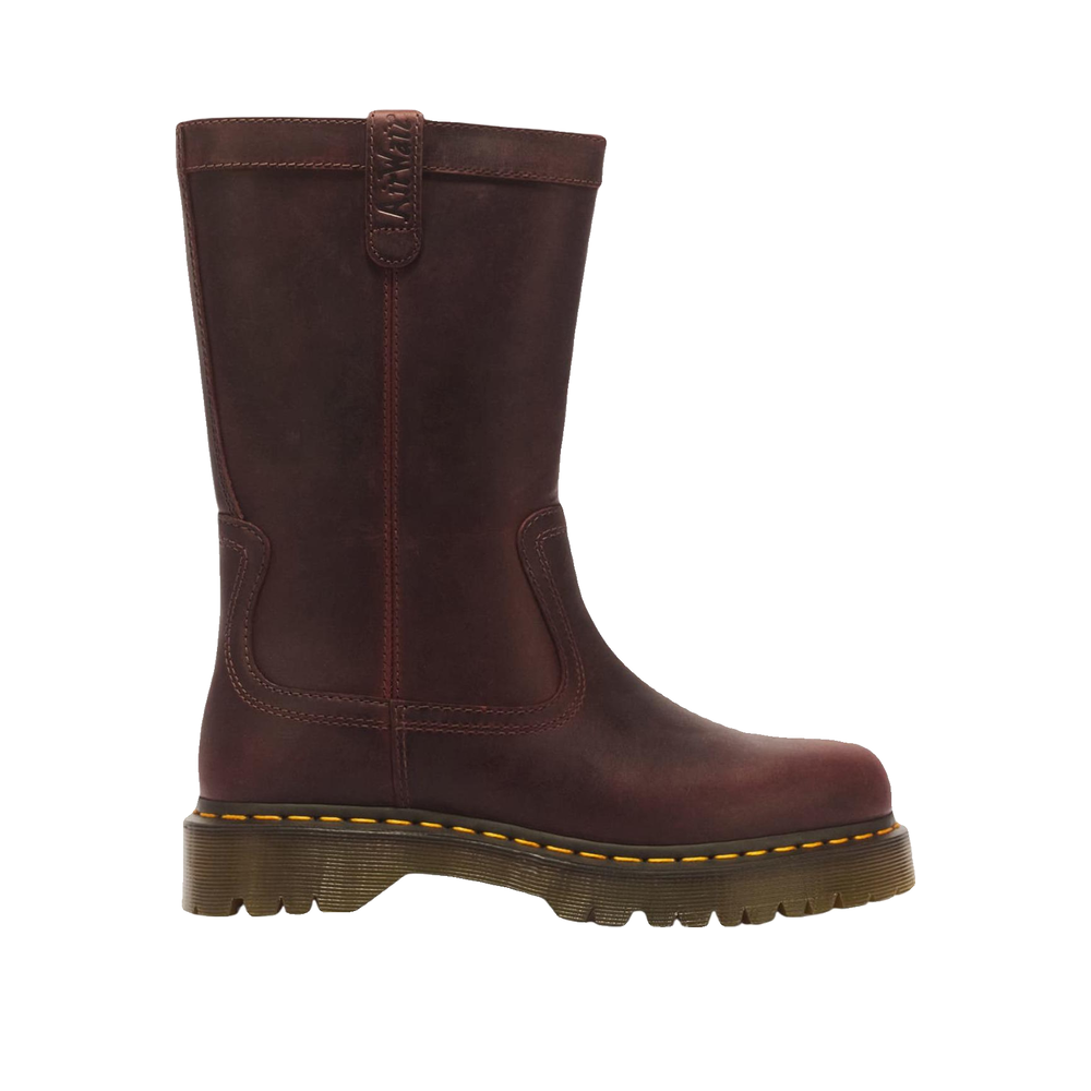 Dr. Martens Anistone Pull On Crazy Horse - Bottes Femme Bordeaux