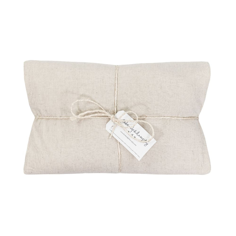 Drap Housse En Lin Et Coton Nona - Noisette