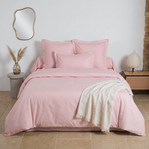 Uni Percale - Funda Nórdica - Percal de Algodón - Rosa Caramelo