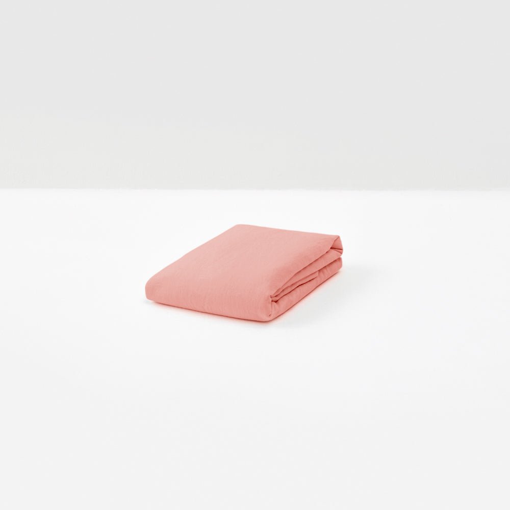 Flat Sheet - Washed Linen 190G/M² - Old Rose