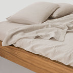 Flat Sheet - In Cotton Gauze 185G/M² - Sand Beige