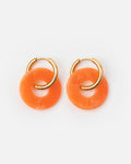 Boucles D'Oreilles Donuts - Orange