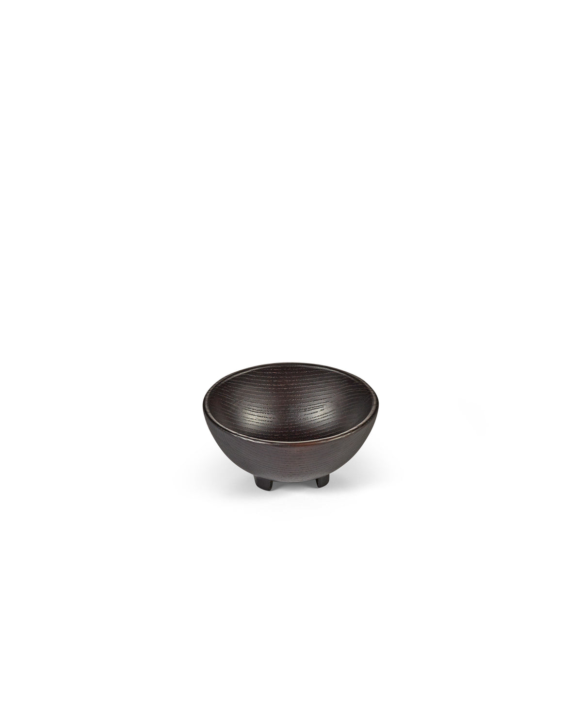Out Of Lines Kitchen & Table - Kom - XS - Gecarboniseerd Essenhout - Zwart