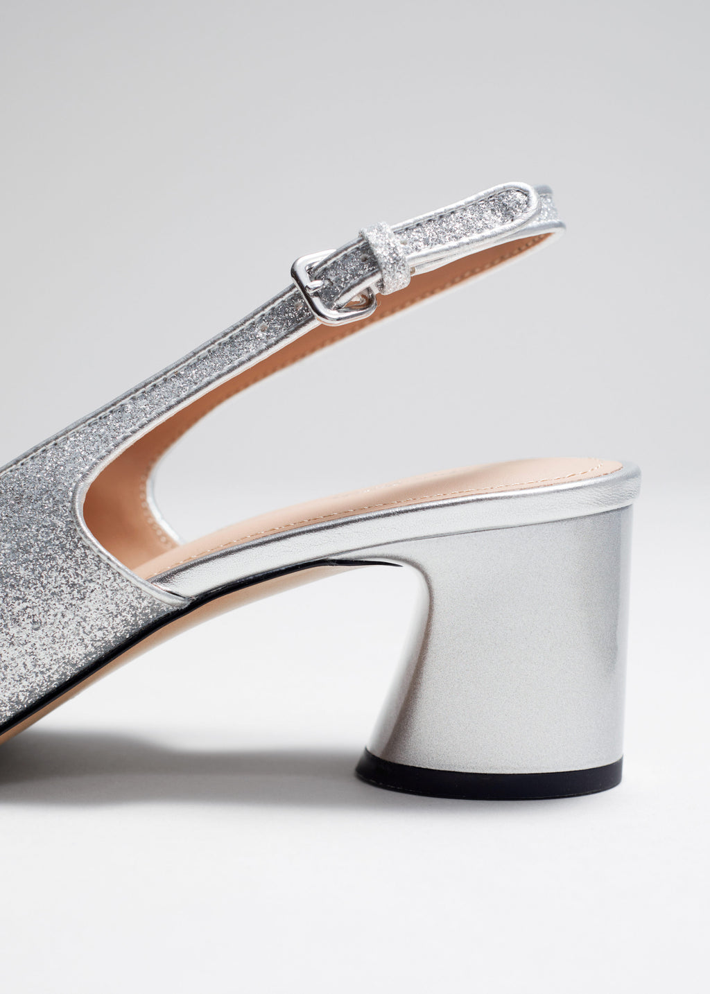 Shoes Hasel Block Heel Pump - Silver - Women