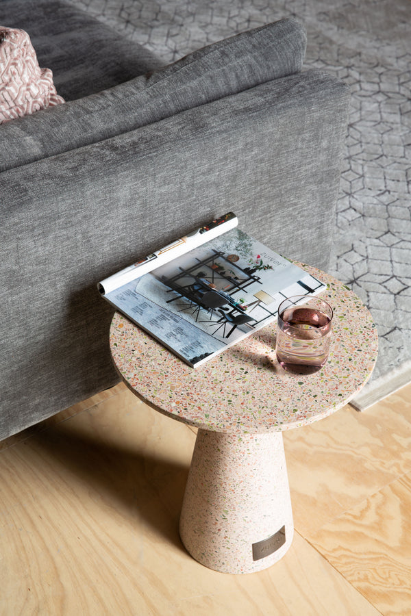 Victoria - Side Table - Terrazzo - Pink