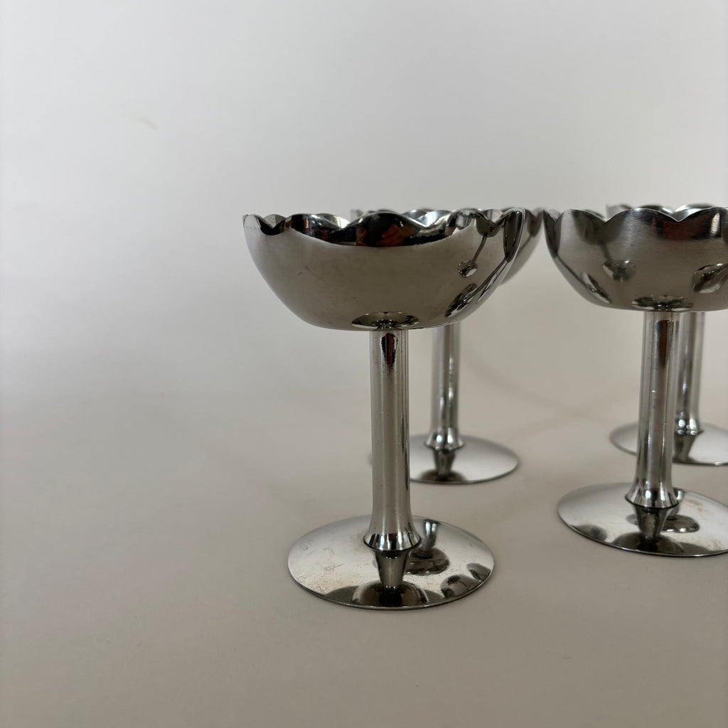 Set di 6 Ciotoline in Acciaio Inox