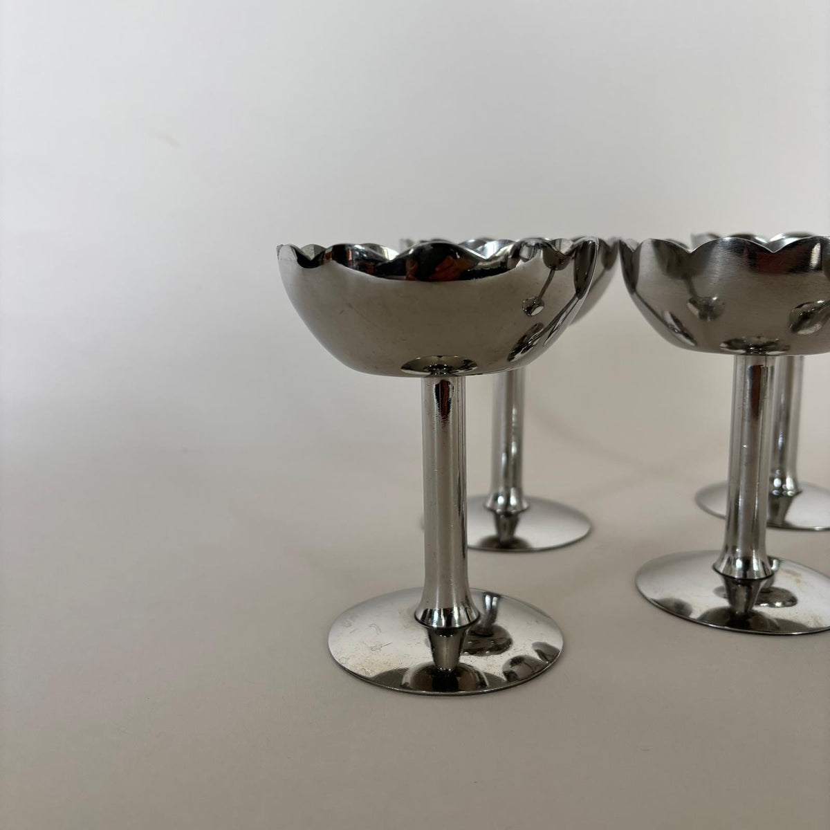 Set di 6 Ciotoline in Acciaio Inox