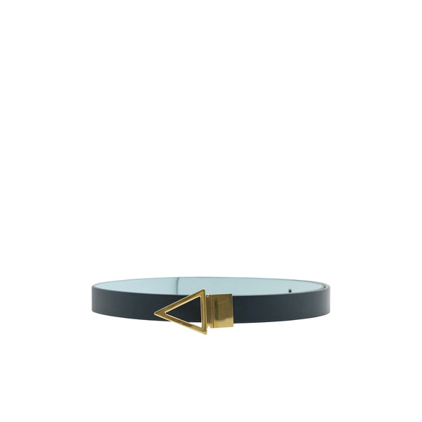 Bottega Veneta - Reversible Leather Belt - Women - Blue