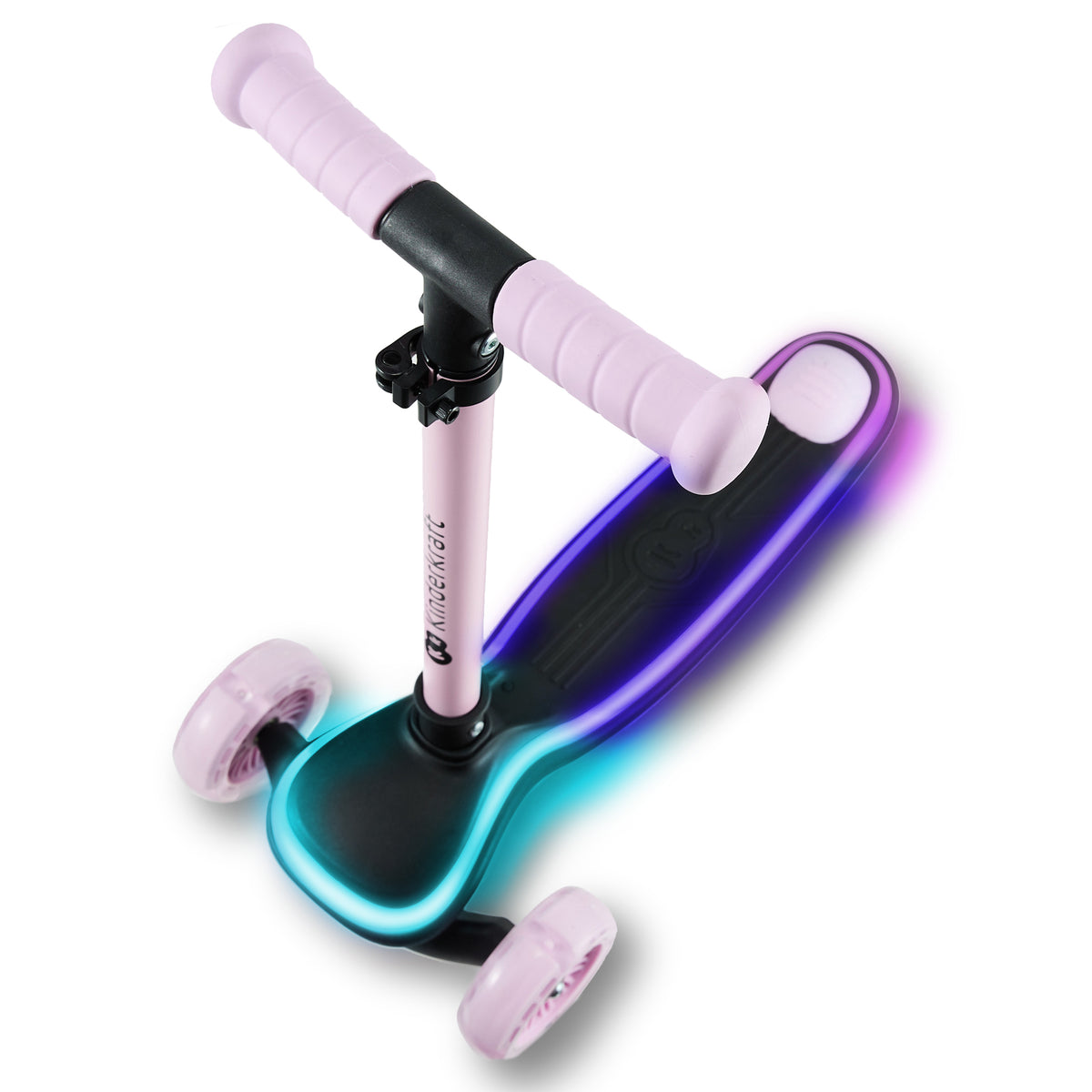 Monopattino A Tre Ruote A LED Raket Rosa