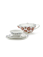 Midnight Flowers - 2-pack Tekoppar - Benporslin - Anemone Milk