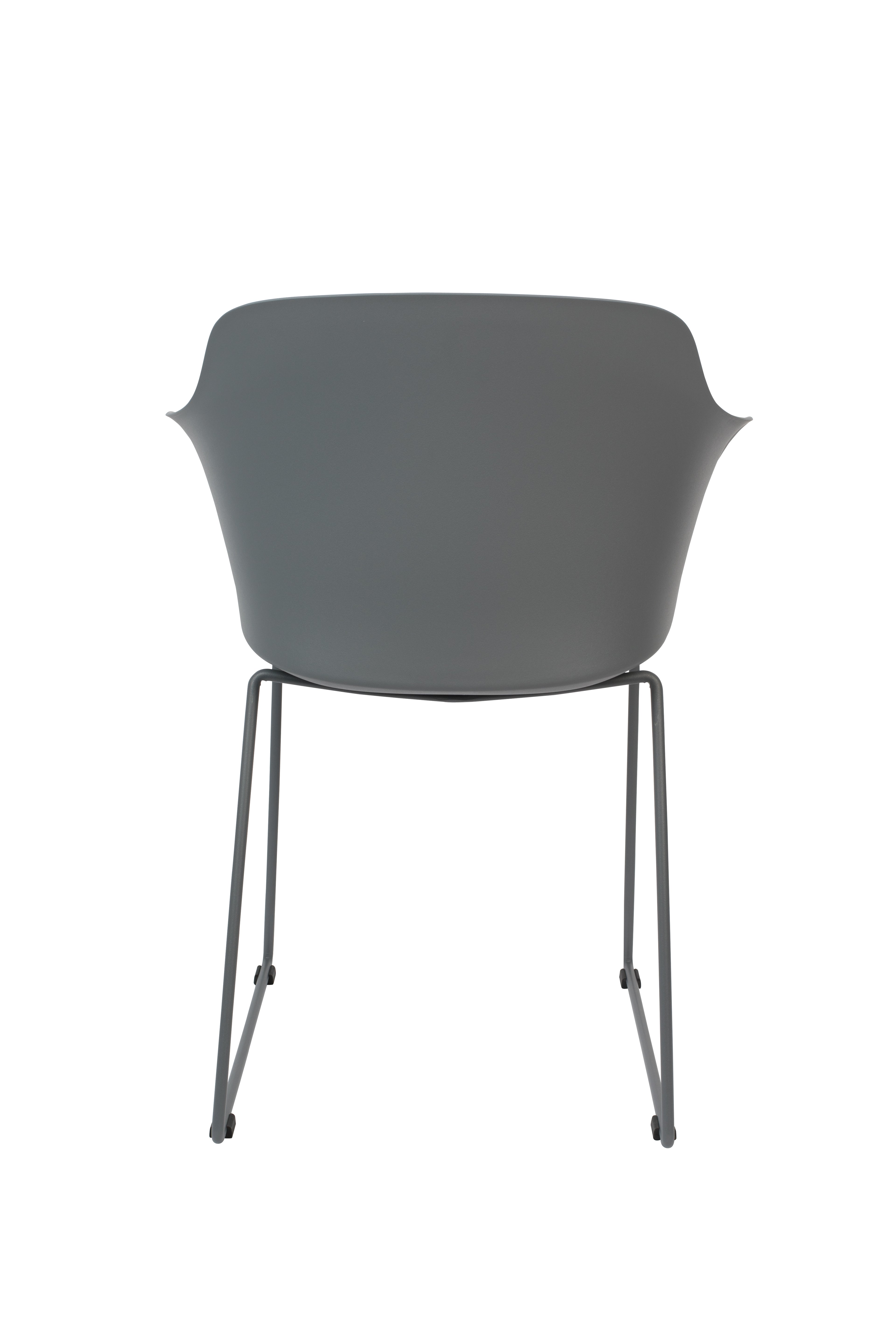 Tango - Set of 2 Dining Room Armchairs - Polypropylene Plastic - Gray