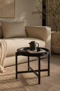 Milli - Table Plateau - Noir - Rotin
