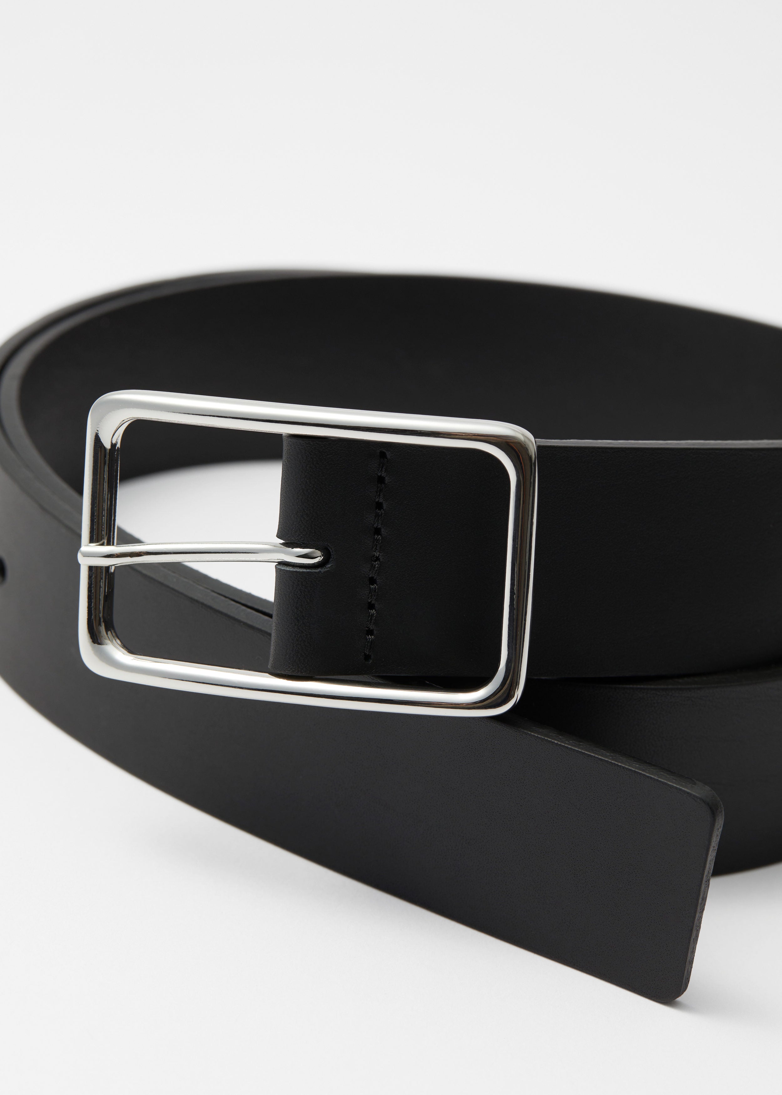 Belt S Rosalie Belt Mid Waist - Black - Women
