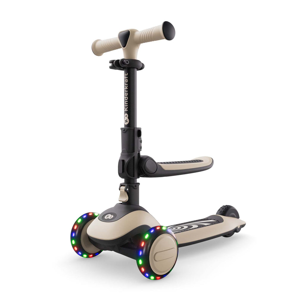 Halley 2 2-in-1 Convertible Scooter with Seat White