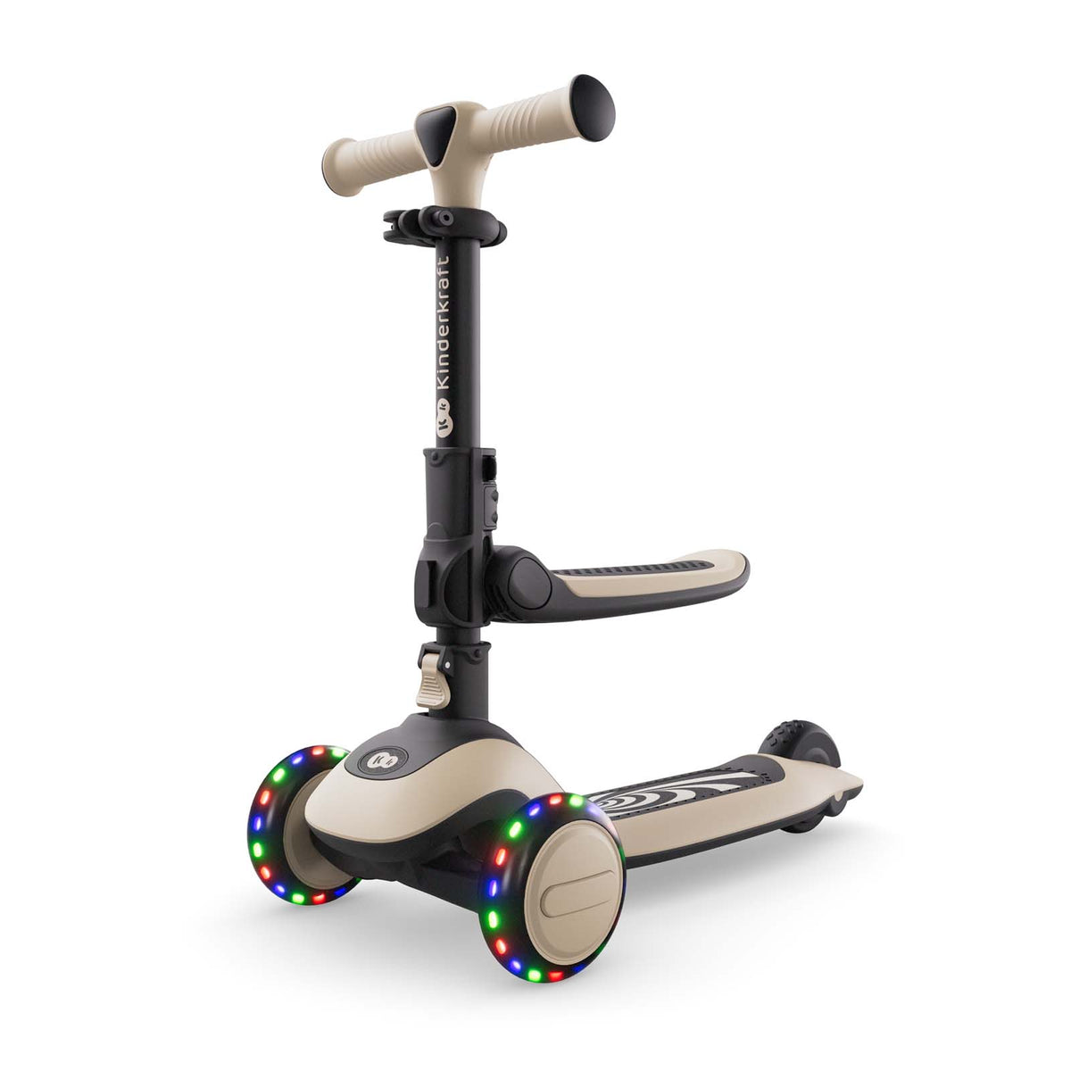 Halley 2 2-in-1 Convertible Scooter with Seat White