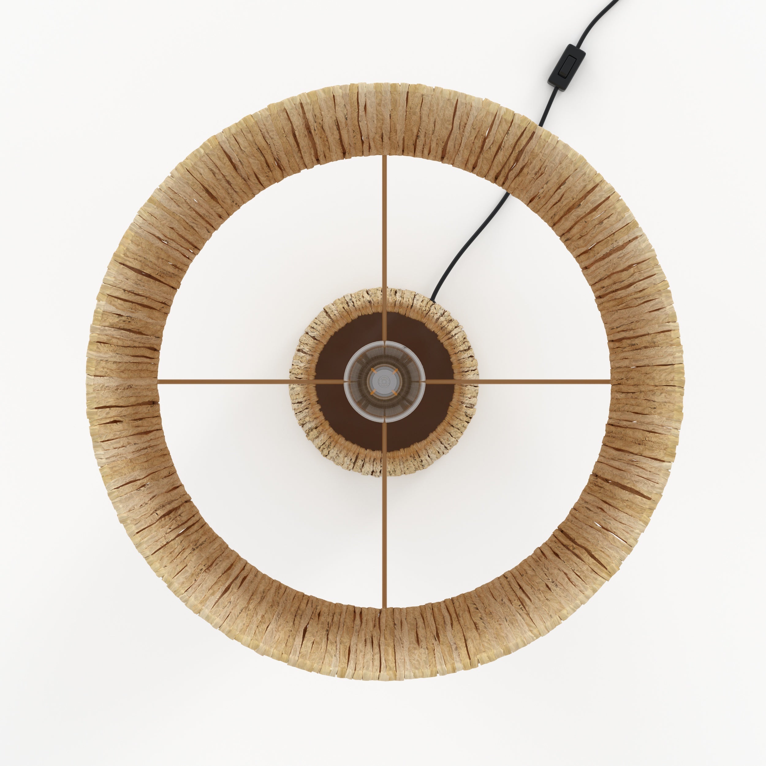 Soléa - Grande Lampe En Feuille De Palmier