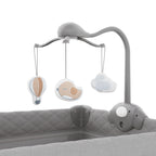 Grey 2-in-1 Leody Up Cot and Travel Cot with Accessories