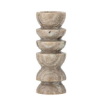 Tasya - Lot de 4 Photophores - Naturel - Marbre