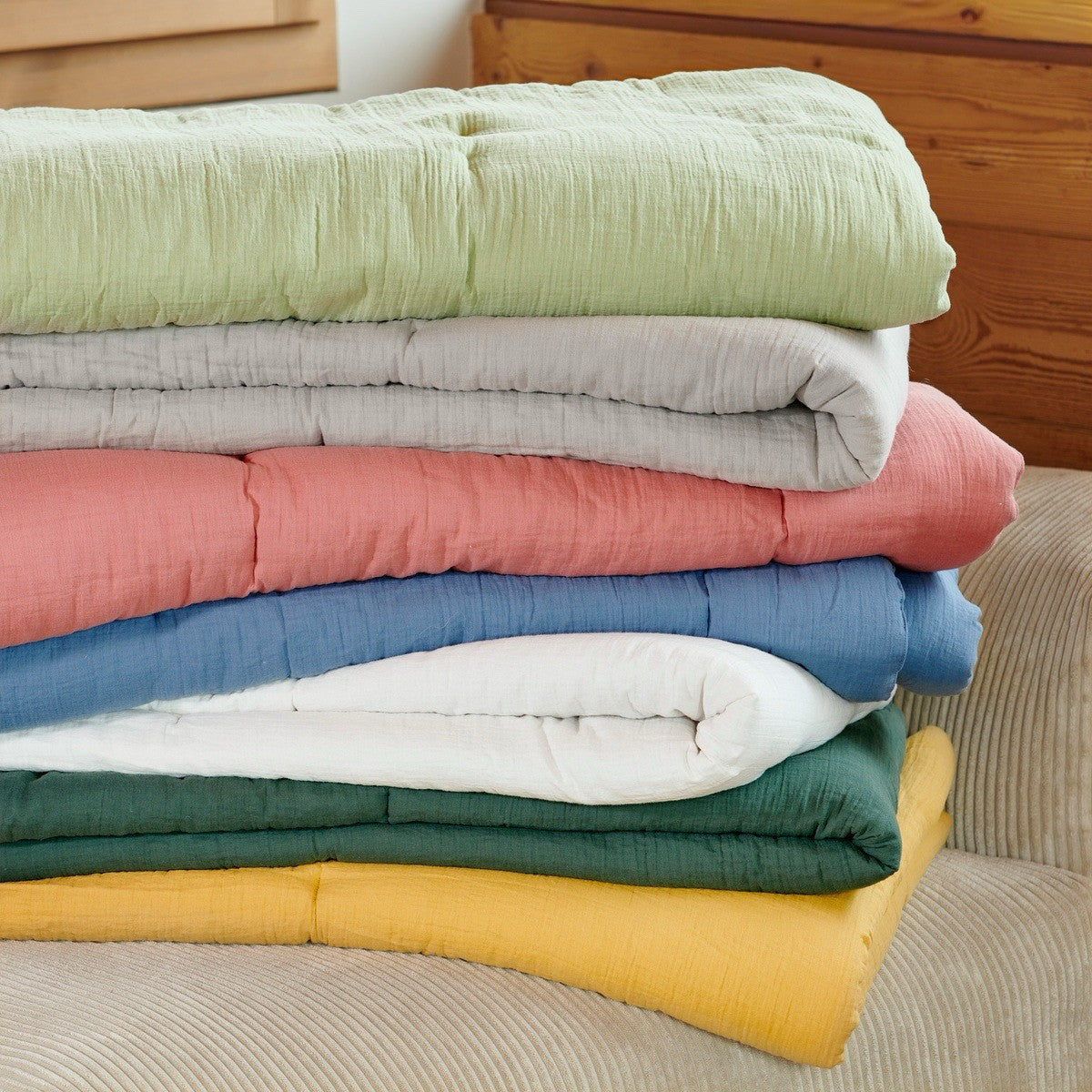 Cotton Gauze - Duvet - Fir Green