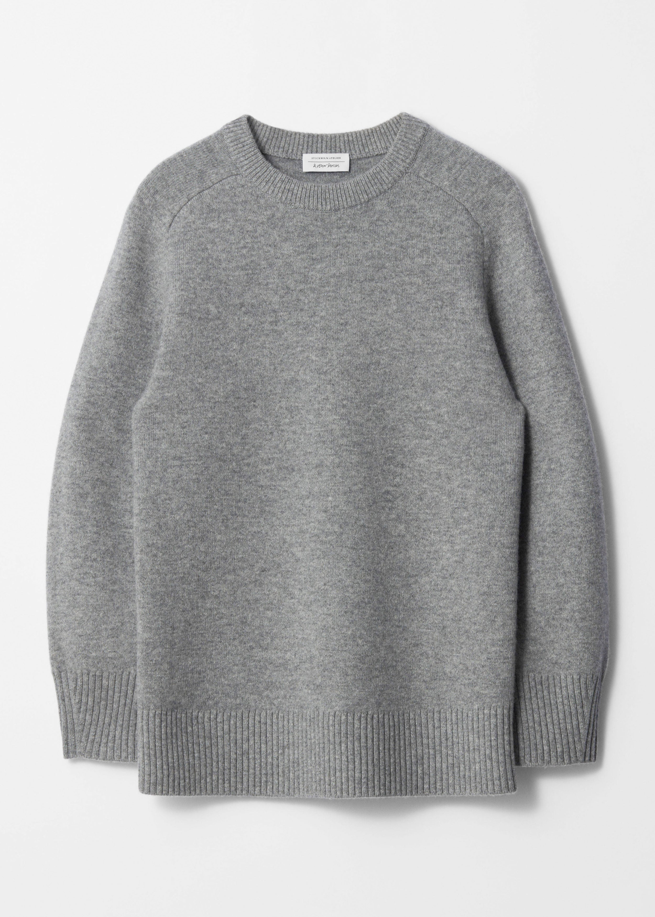 Jumper St Gretchen Double Faced Wool - Grey - Women