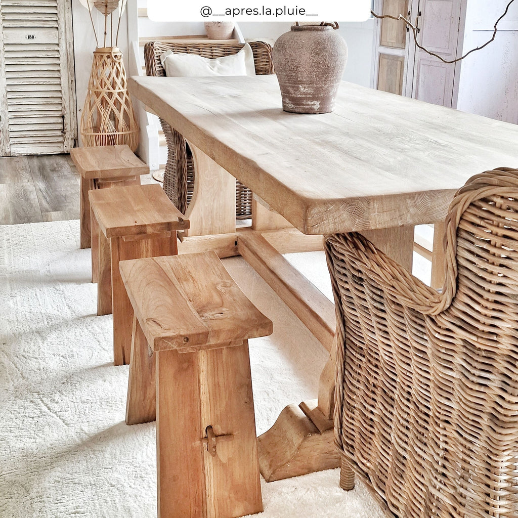 Eka - Recycled Teak Wood Stool