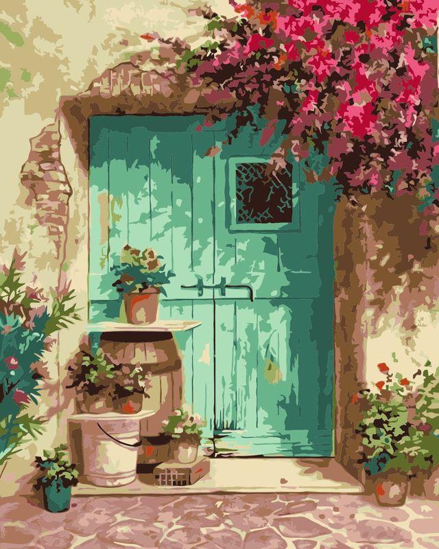 Pintura por números - Entrada florida