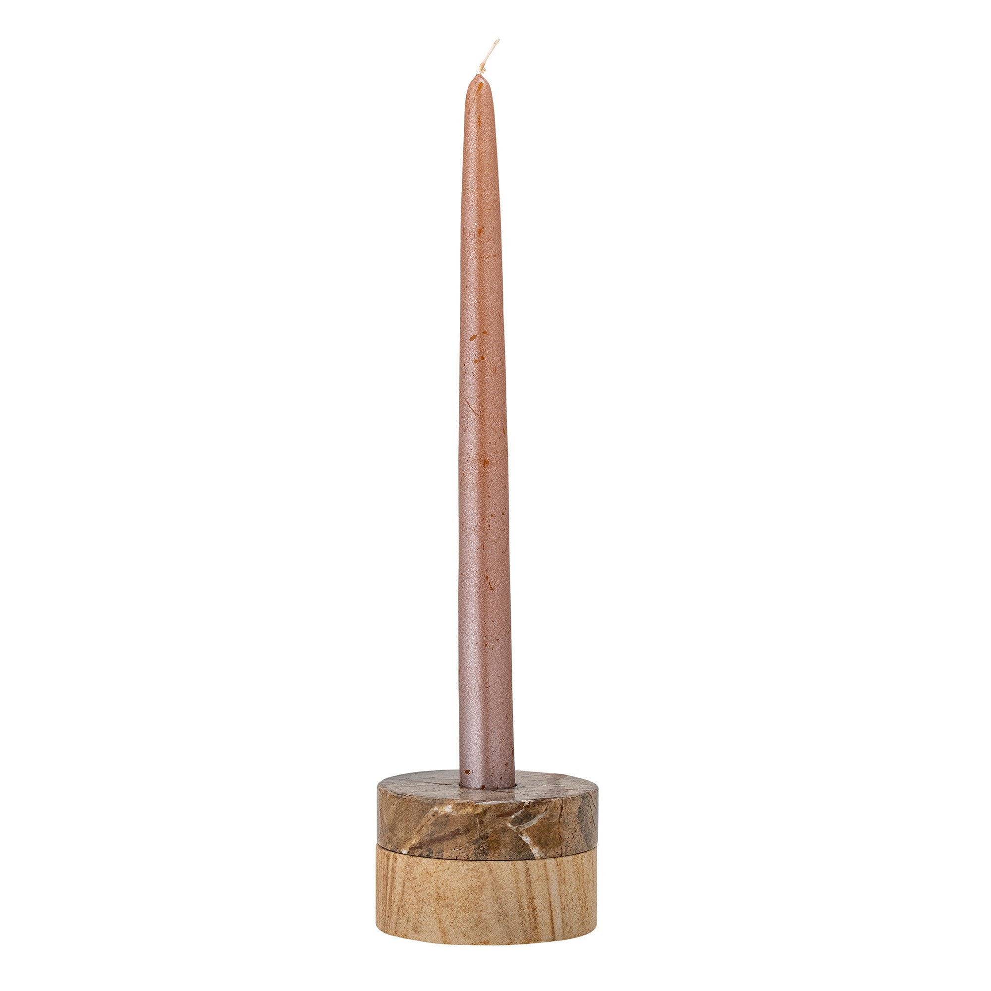Dalin - Lot de 8 Photophores Et Bougeoirs - Marron - Pierre De Grès