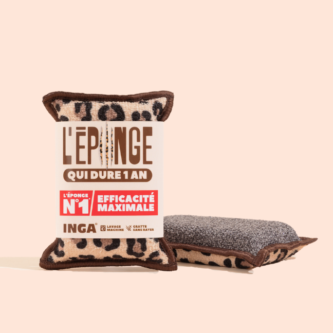 New - Leopard Sponge Duo
