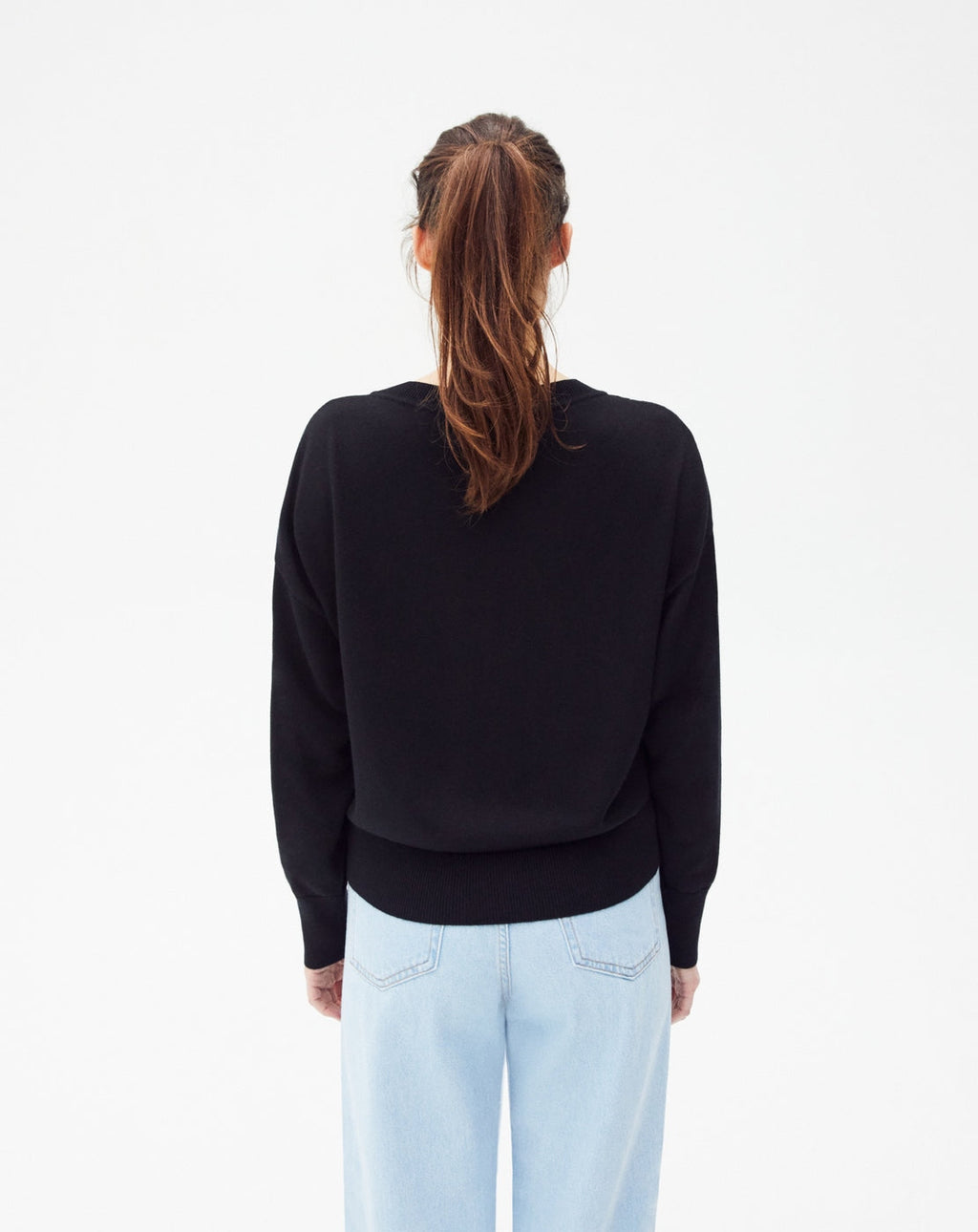 Pull Ras De Cou Brode Miami - Noir - Femme