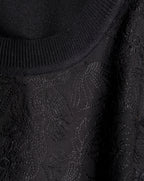 Pull Ras De Cou Brode Miami - Noir - Femme