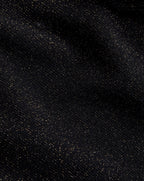Pull Ras De Cou Sans Couture Cotes Metallisees - Noir - Femme