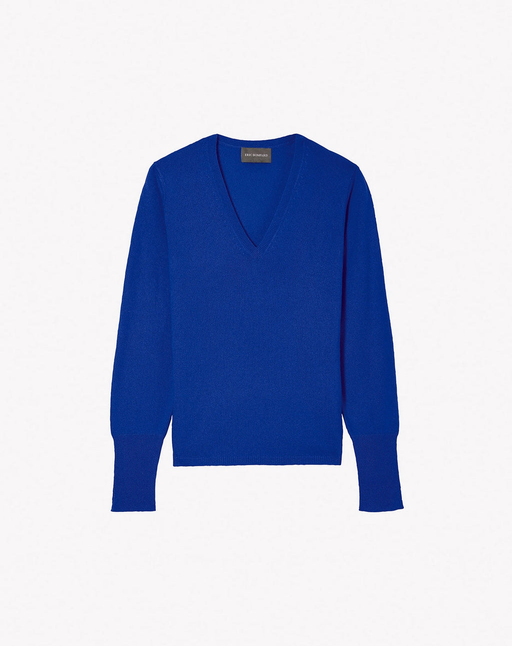 Pull V Cintre Fentes Poignets - Royal - Femme