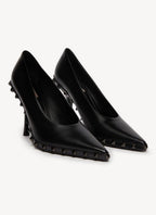 Valentino - Rockstud Court Shoes - Black - Women