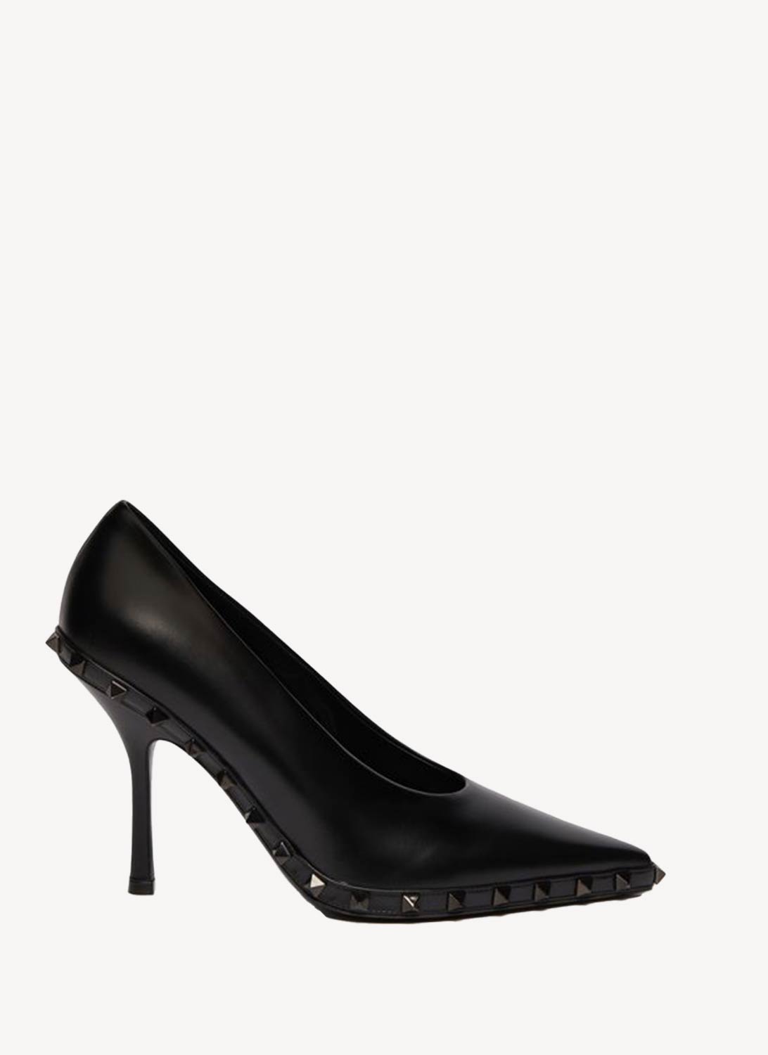 Valentino - Rockstud Court Shoes - Black - Women