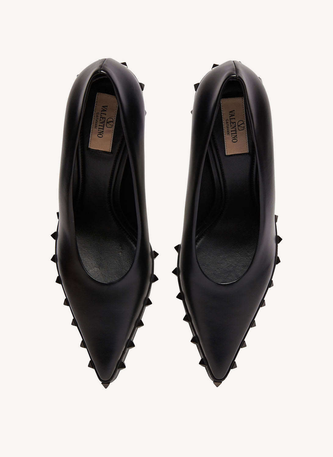 Valentino - Rockstud Court Shoes - Black - Women