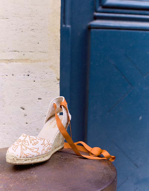 Udaipur Ribbon Espadrilles - Indian Pattern Canvas - Women