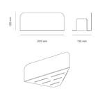 Corner Shower Shelf - The Soothing - Metallic Gray
