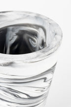 Conic M - Vase - Résine - Noir/Blanc/Gris