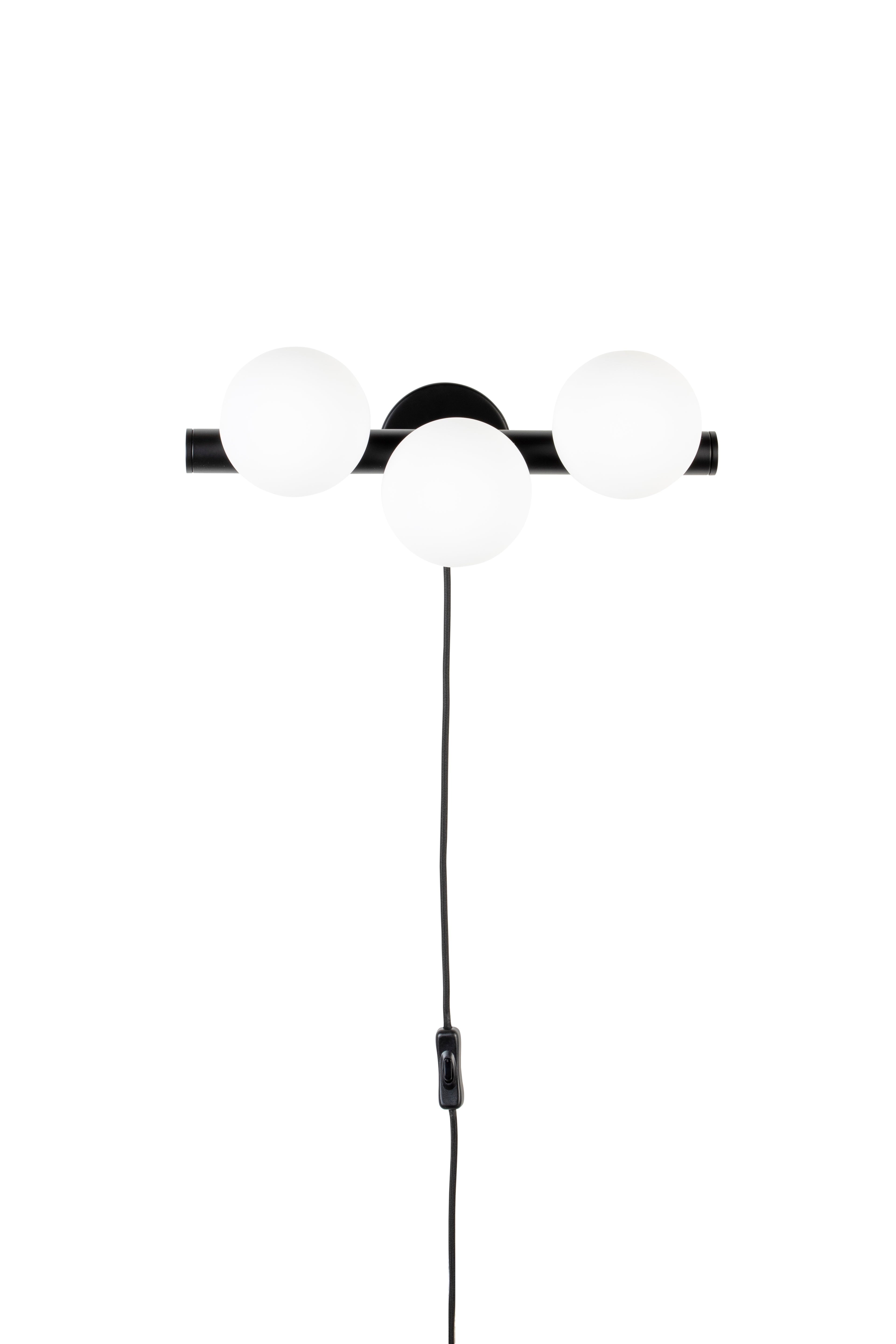 Monica - Applique Murale - Verre - Blanc/Noir