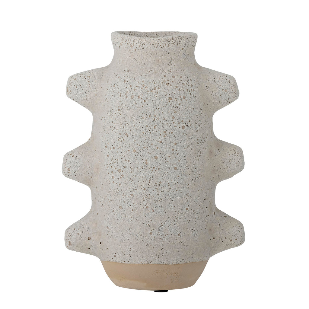 Birka - Lote de 4 Jarrones Decorativos - Blanco - Cerámica