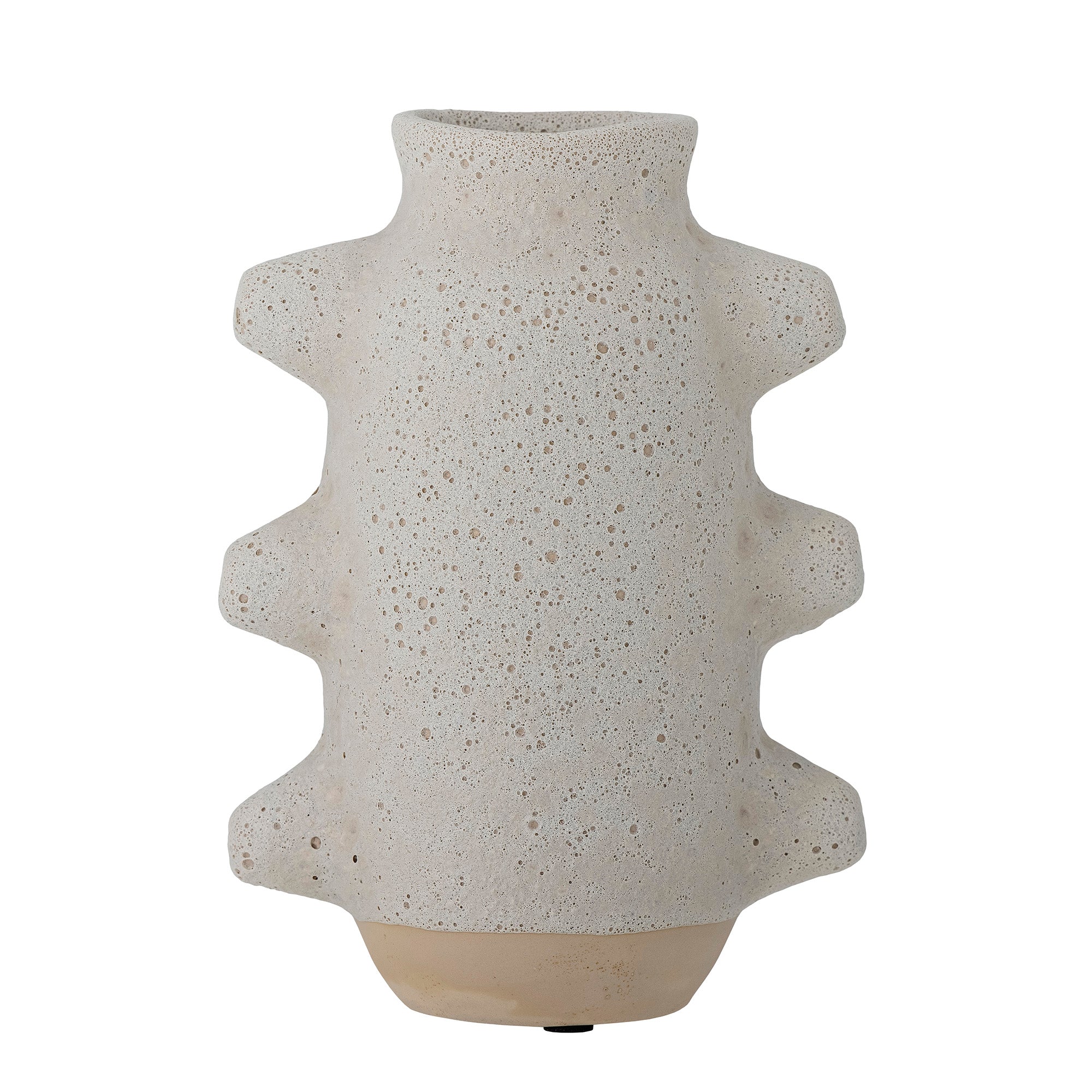 Birka - Lote de 4 Jarrones Decorativos - Blanco - Cerámica
