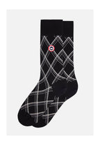 Calze A Metà Polpaccio A Quadri Fantasia Lucas Tartan - Nero