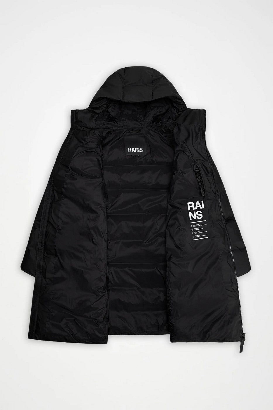 Chaqueta acolchada larga Alta W3T4 Gris - Mixto
